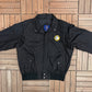 MTM Enterprises Windbreaker Jacket | Size X-Large | Vintage 2000s Promotional Black Windbreaker |