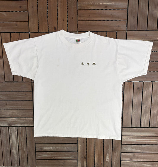 MTV Music Television Graphic Tee | Size X-Large | Vintage 2000s Promotional Television White T-Shirt |