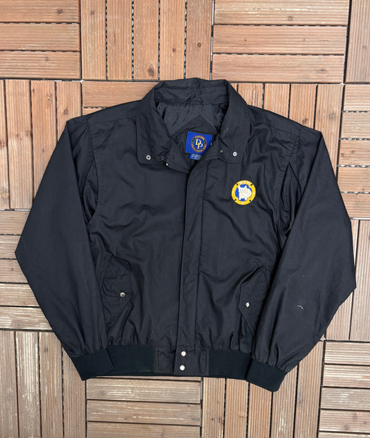 MTM Enterprises Windbreaker Jacket | Size X-Large | Vintage 2000s Promotional Black Windbreaker |