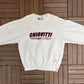 Chiovitti Racing Embroidered Graphic Crewneck | Size X-Large | Vintage 1990s Racing White Sweater |