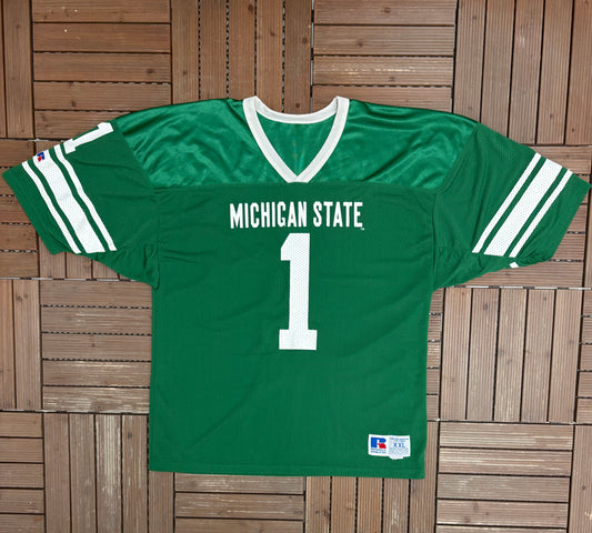 Michigan State Spartans Football Jersey | Size XX-Large | Vintage 1990s College Football Russell Athletic Jersey |
