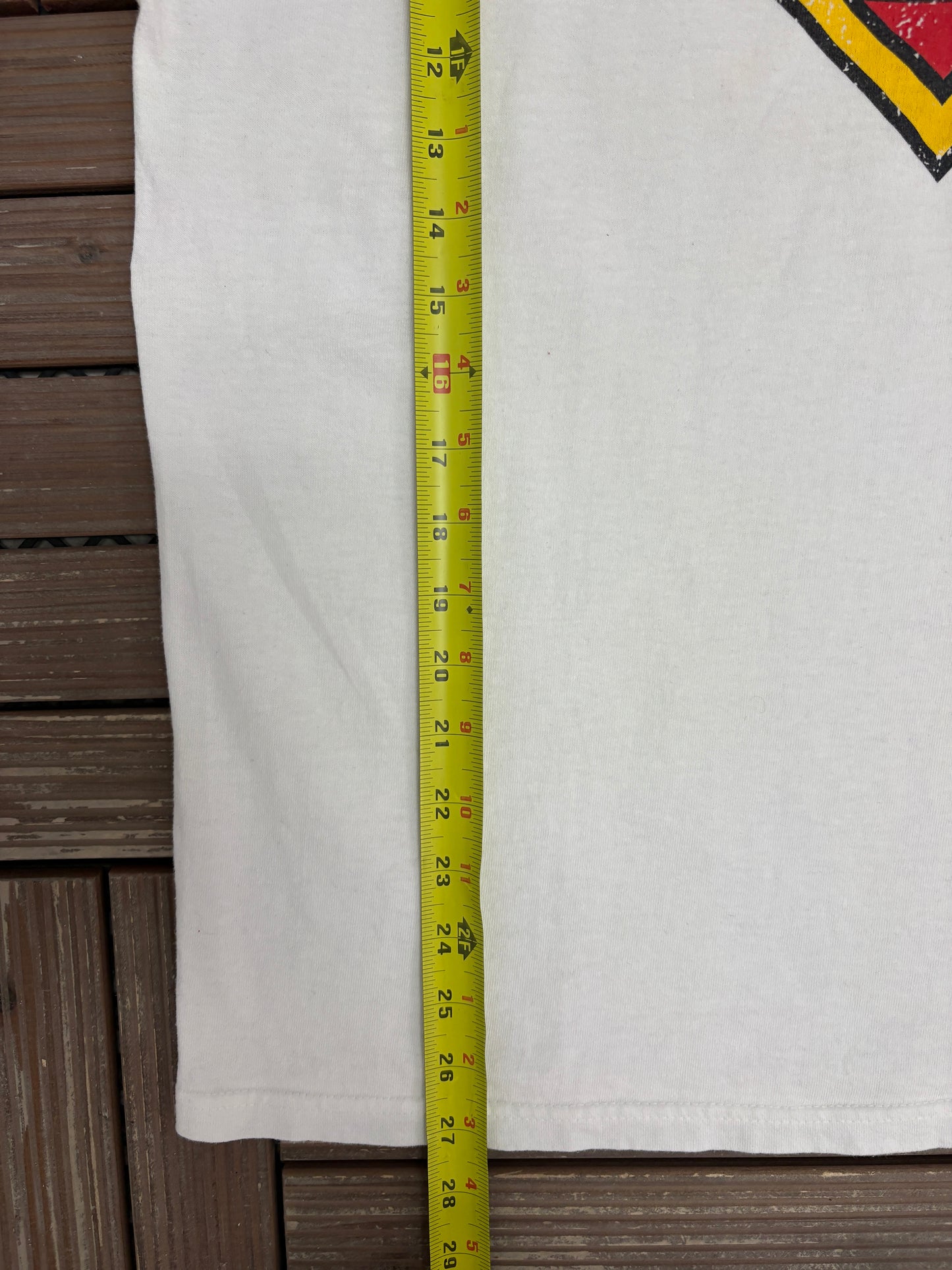 Superman Logo Graphic Tee | Size Large | Vintage 2000s White Superhero T-Shirt |