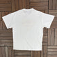 Superman Logo Graphic Tee | Size Large | Vintage 2000s White Superhero T-Shirt |
