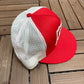 Shurfine Groceries Graphic Hat | Snap Back | Vintage 1990s Red Trucker Cap |