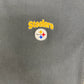 Pittsburgh Steelers Embroidered Graphic Tee | Size Large | Vintage 2000s NFL Football Black T-Shirt |