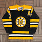 Boston Bruins Phil Esposito Hockey Jersey | Size X-Large | Vintage 1990s NHL Hockey Black Jersey |
