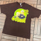 The Muppets Old... It Sure Beats Dead! Graphic Tee | Size Large | Vintage 2000s Promotional Cartoon Brown T-Shirt |