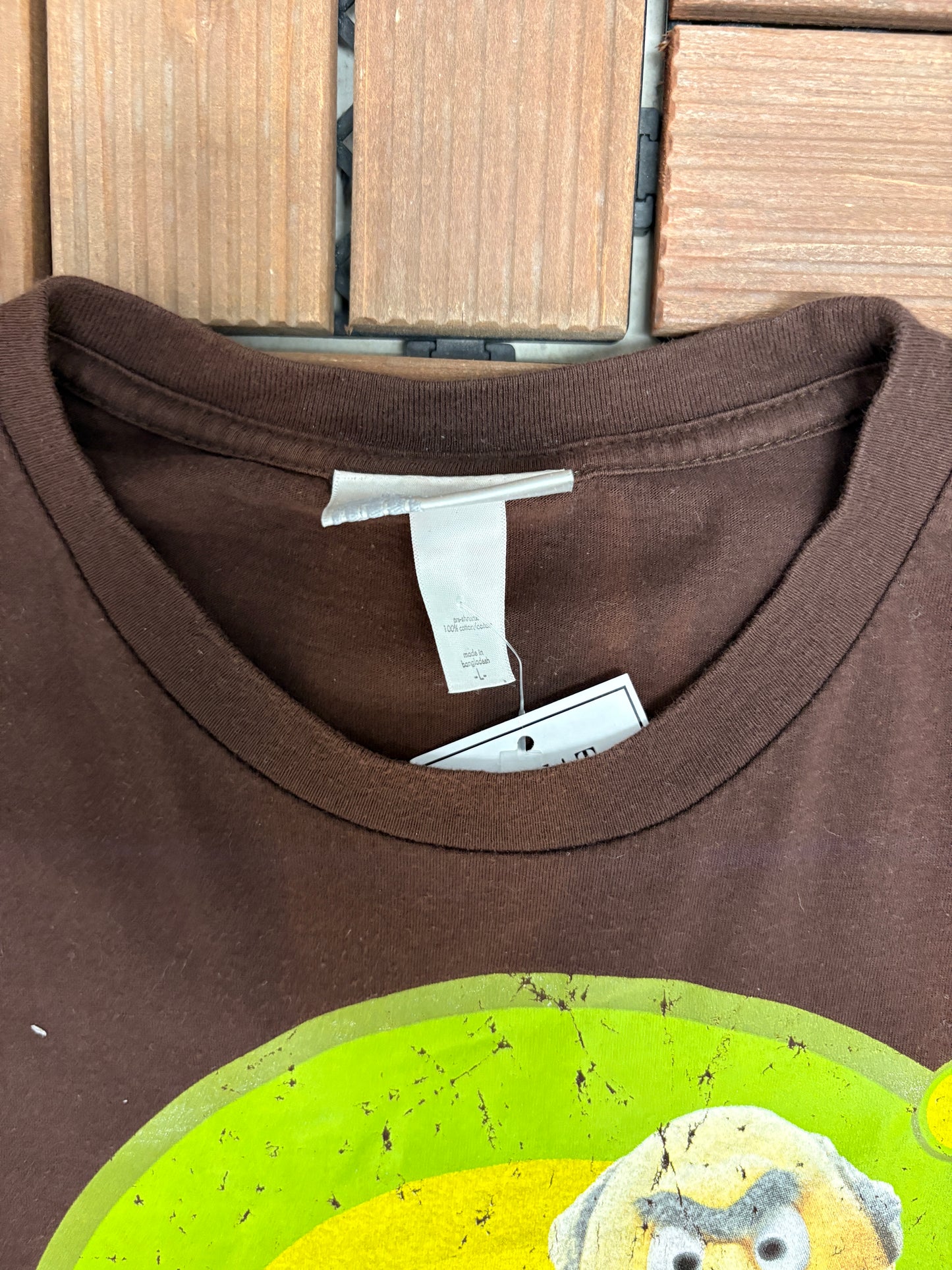 The Muppets Old... It Sure Beats Dead! Graphic Tee | Size Large | Vintage 2000s Promotional Cartoon Brown T-Shirt |