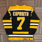 Boston Bruins Phil Esposito Hockey Jersey | Size X-Large | Vintage 1990s NHL Hockey Black Jersey |