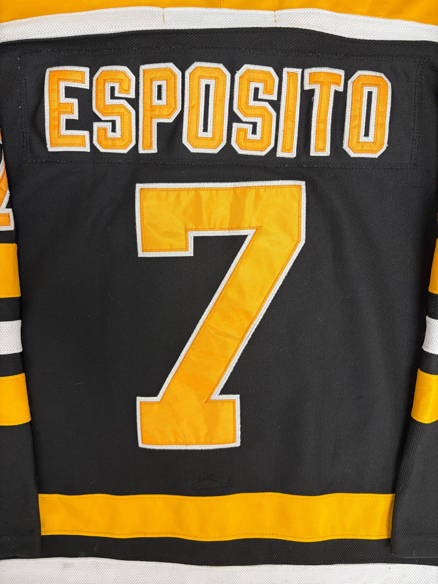 Boston Bruins Phil Esposito Hockey Jersey | Size X-Large | Vintage 1990s NHL Hockey Black Jersey |