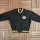 Iowa Hawkeyes Stitched Graphic Jacket | Size Large | Vintage 1980s College Black Jacket |
