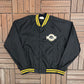 Iowa Hawkeyes Stitched Graphic Jacket | Size Large | Vintage 1980s College Black Jacket |