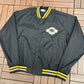 Iowa Hawkeyes Stitched Graphic Jacket | Size Large | Vintage 1980s College Black Jacket |