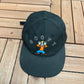 Goofy Embroidered Graphic Hat | Metal Clasp | Vintage 1990s Disney Promotional Black Cap |