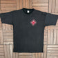 Red Dog Beer Graphic Tee | One Size Fits All | Vintage 1990s Promotional Black T-Shirt |