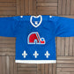 Quebec Nordiques Hockey Jersey | Size Large | Vintage 1990s NHL Hockey Blue Jersey |