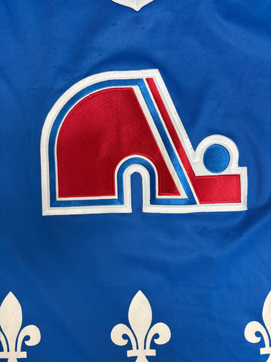 Quebec Nordiques Hockey Jersey | Size Large | Vintage 1990s NHL Hockey Blue Jersey |