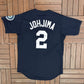 Seattle Mariners Kenji Johjima Baseball Jersey | Size Medium | Vintage 2000s MLB Baseball Blue Jersey |