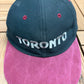 Toronto Spell Out Embroidered Graphic Hat | Metal Clasp | Vintage 1990s Tourist Blue Cap |