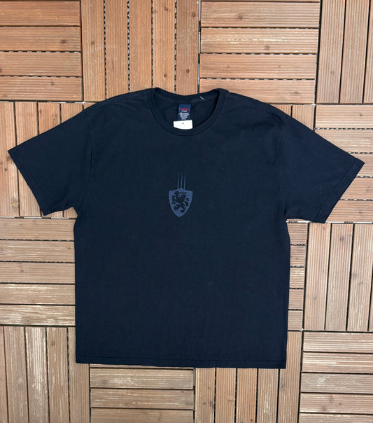 Tommy Hilfiger Jeans Crest Graphic Tee | Size Large | Vintage 2000s Branded Blue T-Shirt |