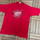 Detroit Red Wings Graphic Tee | Size XX-Large | Vintage 1990s NHL Hockey Red T-Shirt |