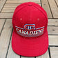 Montreal Canadiens Stitched Graphic Hat | Snap Back | Vintage 1990s NHL Hockey Red Cap |