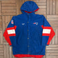 New England Patriots Puffer Jacket | Size X-Large | Vintage 1990s NFL Football Blue Reebok Jacket |