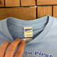 Chicago Cubs vs. Chicago White Sox Graphic Tee | Size Medium | Vintage 2000s MLB Baseball Blue T-Shirt |