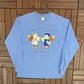 Chicago Cubs vs. Chicago White Sox Graphic Tee | Size Medium | Vintage 2000s MLB Baseball Blue T-Shirt |