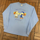 Chicago Cubs vs. Chicago White Sox Graphic Tee | Size Medium | Vintage 2000s MLB Baseball Blue T-Shirt |