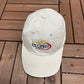US Open Tennis Championships 2002 Graphic Hat | Metal Clasp | Vintage 2000s Tennis Beige Cap |