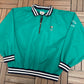 Mickey Mouse Golfing Embroidered Graphic Windbreaker | Size XX-Large | Vintage 1990s Promotional Green Jacket |