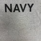 United States Navy Graphic Tee | Size Large | Vintage 1990s Military Grey T-Shirt |
