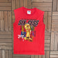 Chicago Bulls NBA Champions Six-Cess Graphic Tee | Size Medium | Vintage 1990s Basketball Tank Top |