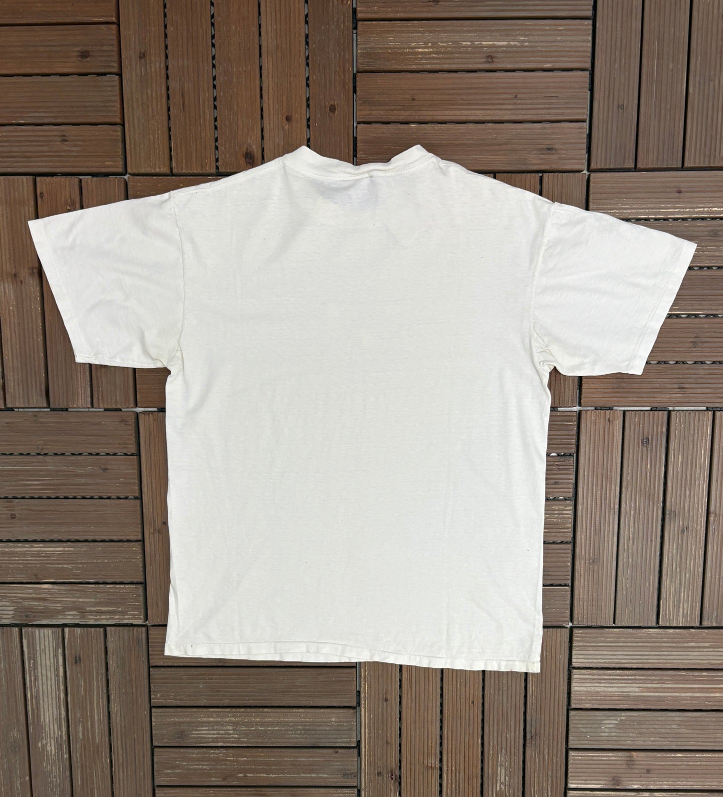 Farfrompüken Funny Alcohol Graphic Tee | Size Large | Vintage 1990s Single Stitch White T-Shirt |