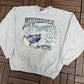 Minnesota Doin' The Trails Snow Mobile Graphic Crewneck | Size X-Large | Vintage 1990s Scenic Grey Sweater |