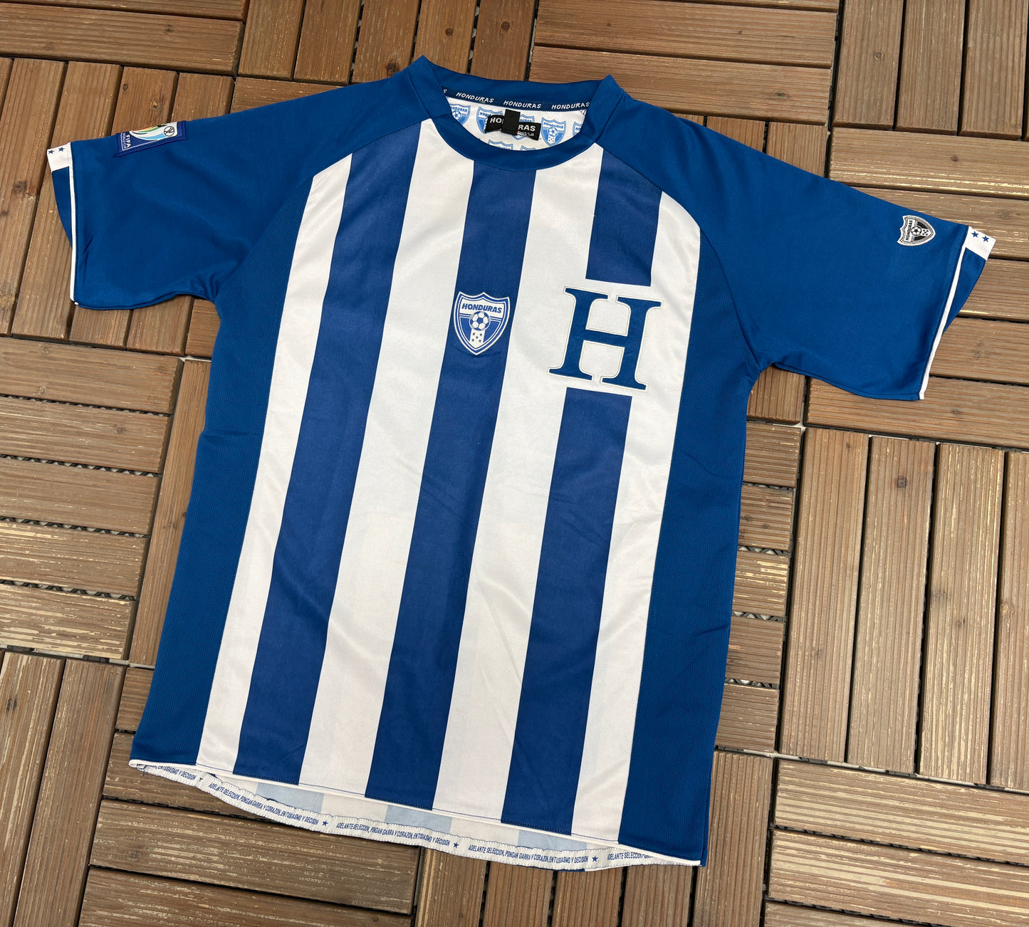 Honduras National Football Team Away Kit | Size Large | Vintage 2000s White Soccer Jersey |