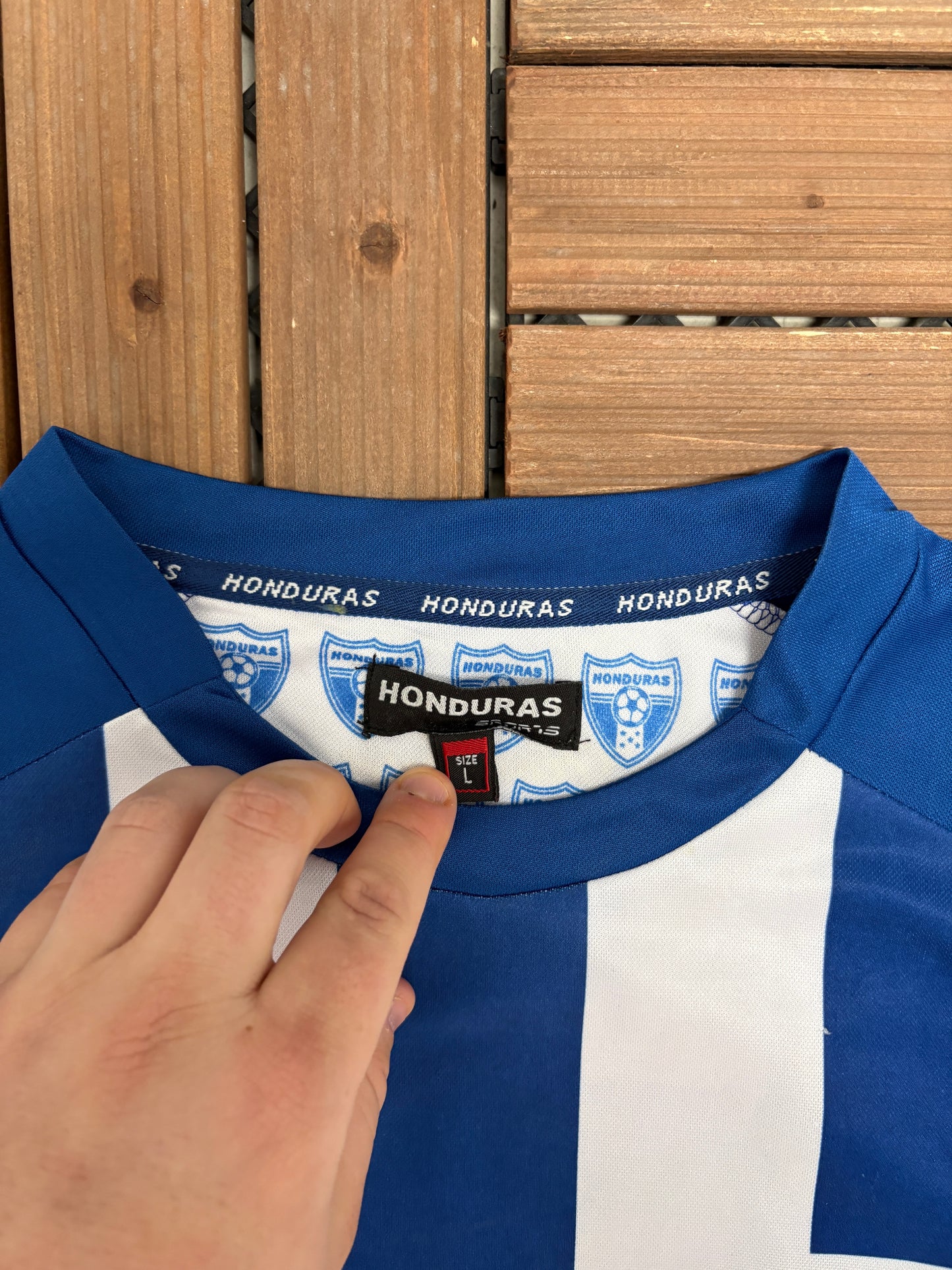 Honduras National Football Team Away Kit | Size Large | Vintage 2000s White Soccer Jersey |