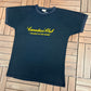 Canadian Club Whisky The Best In The House Graphic Tee | Size X-Large | Vintage 1990s Promotional Black T-Shirt |