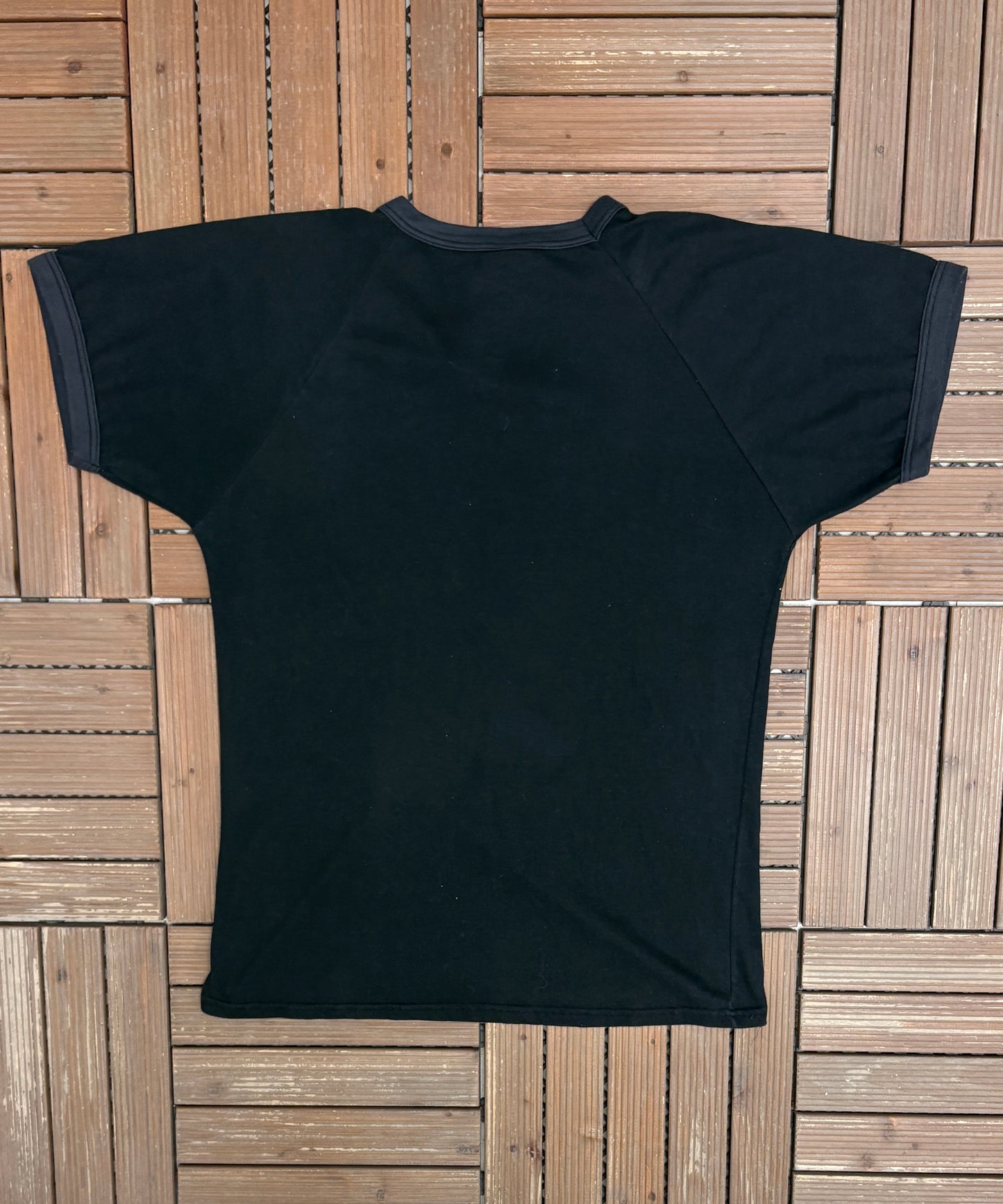 Canadian Club Whisky The Best In The House Graphic Tee | Size X-Large | Vintage 1990s Promotional Black T-Shirt |