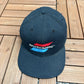 Sports Channel Embroidered Graphic Hat | Snap Back | Vintage 1990s Promotional Blue Cap |