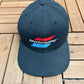 Sports Channel Embroidered Graphic Hat | Snap Back | Vintage 1990s Promotional Blue Cap |