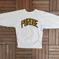 Purdue Boilermakers Stitched Graphic Crewneck | Size X-Large | Vintage 1990s Reverse Weave College Grey Sweater |