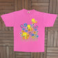 Tweety Bird Graphic Tee | Size X-Large | Vintage 1990s Tweety Bird Looney Tunes Cartoon Pink T-Shirt |