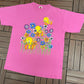 Tweety Bird Graphic Tee | Size X-Large | Vintage 1990s Tweety Bird Looney Tunes Cartoon Pink T-Shirt |