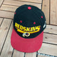 Washington Redskins Embroidered Graphic Hat | Snap Back | Vintage 1990s NFL Football Logo Athletic Black Cap |