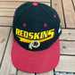 Washington Redskins Embroidered Graphic Hat | Snap Back | Vintage 1990s NFL Football Logo Athletic Black Cap |