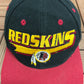 Washington Redskins Embroidered Graphic Hat | Snap Back | Vintage 1990s NFL Football Logo Athletic Black Cap |