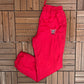 Wisconsin Badgers Graphic Track Pants | Size Medium | Vintage 1990s College Red Pants |