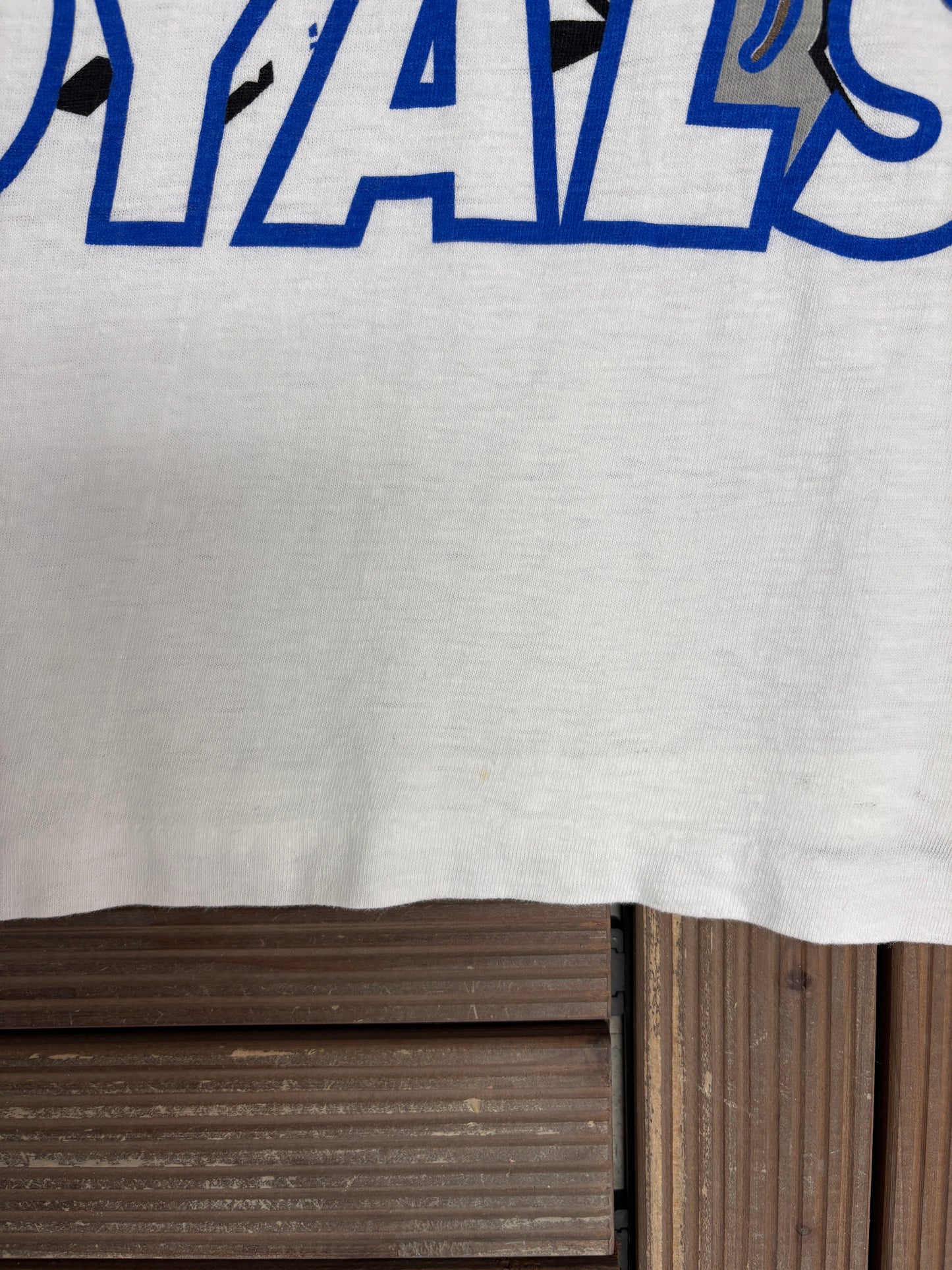 Kansas City Royals Graphic Tee | Size X-Large | Vintage 1990s MLB Baseball White T-Shirt |